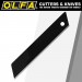 OLFA BLADES EXCEL BLACK 30/PK CARDED ULTRA SHARP 18MM WITH BELT CLIP